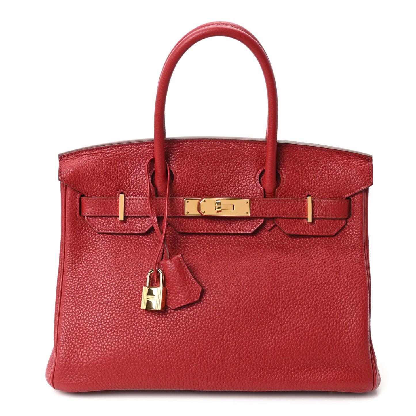 Taurillon Clemence Birkin 30 Rouge Garance