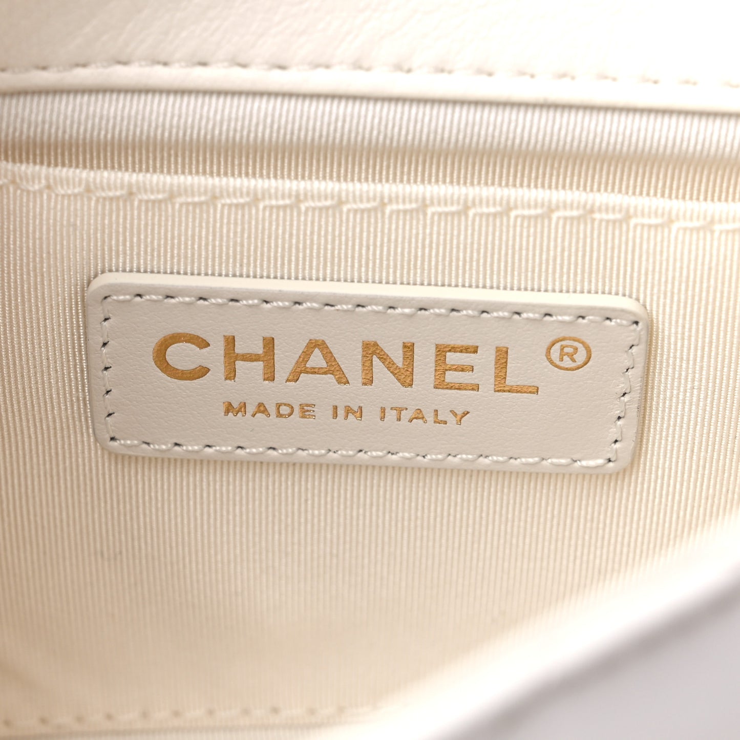 Lambskin Quilted Mini My Precious Flap White