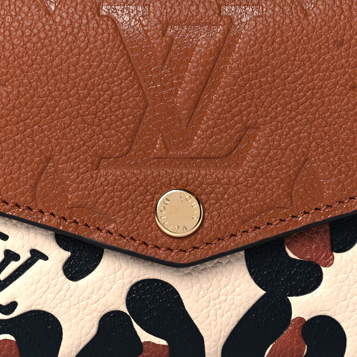 Louis Vuitton Empreinte Monogram Giant Wild At Heart Key Pouch Caramel 7 of 8