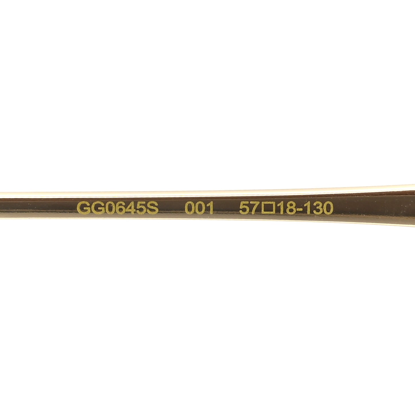 Metal Oversized Round Frame Sunglasses GG0645S Gold Grey