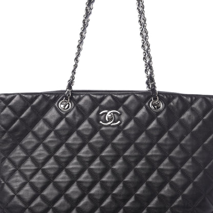 Chanel Calfskin Quilted Large CC Shopping Tote Black 15 of 16