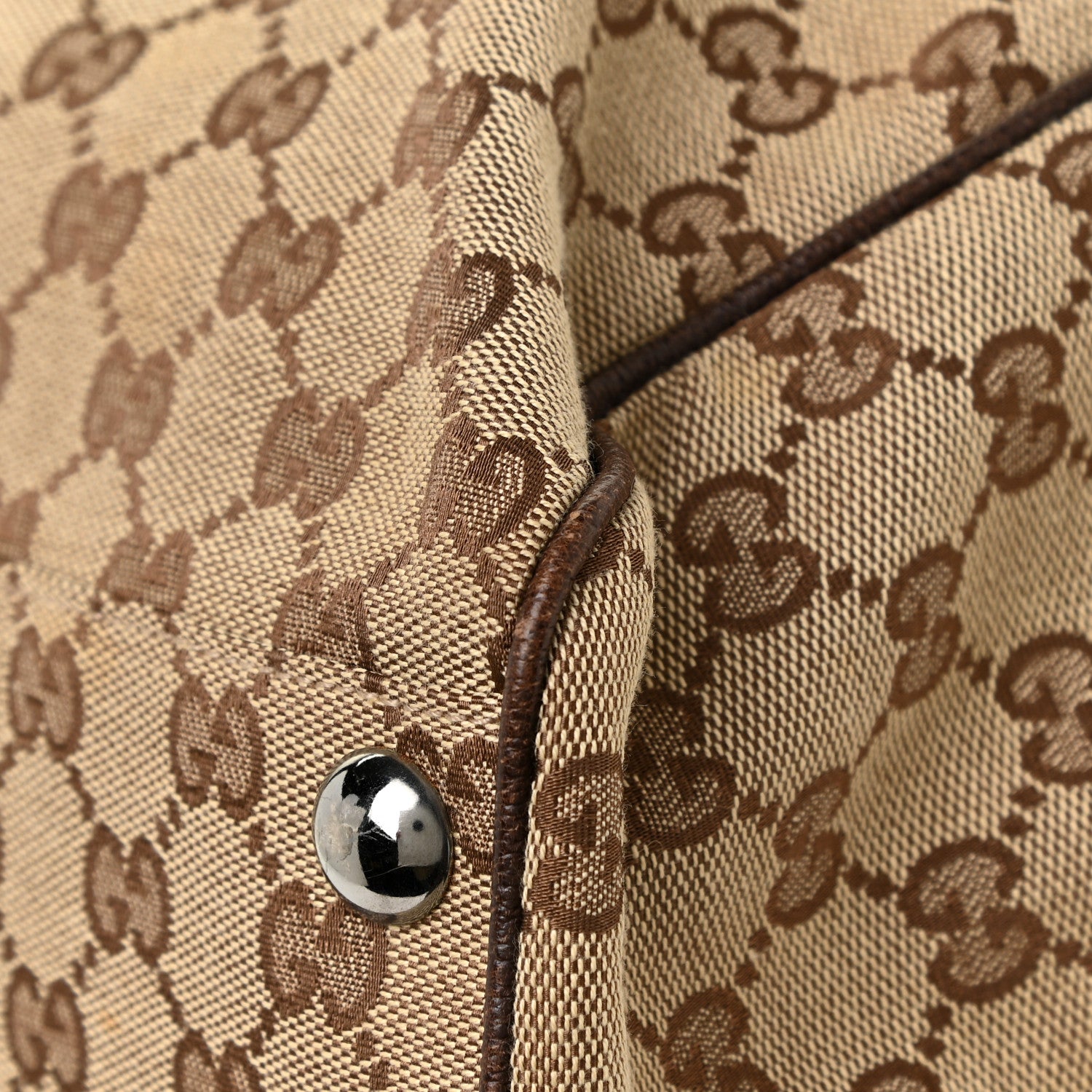 Gucci Monogram Large Tote Dark Brown 14 of 17