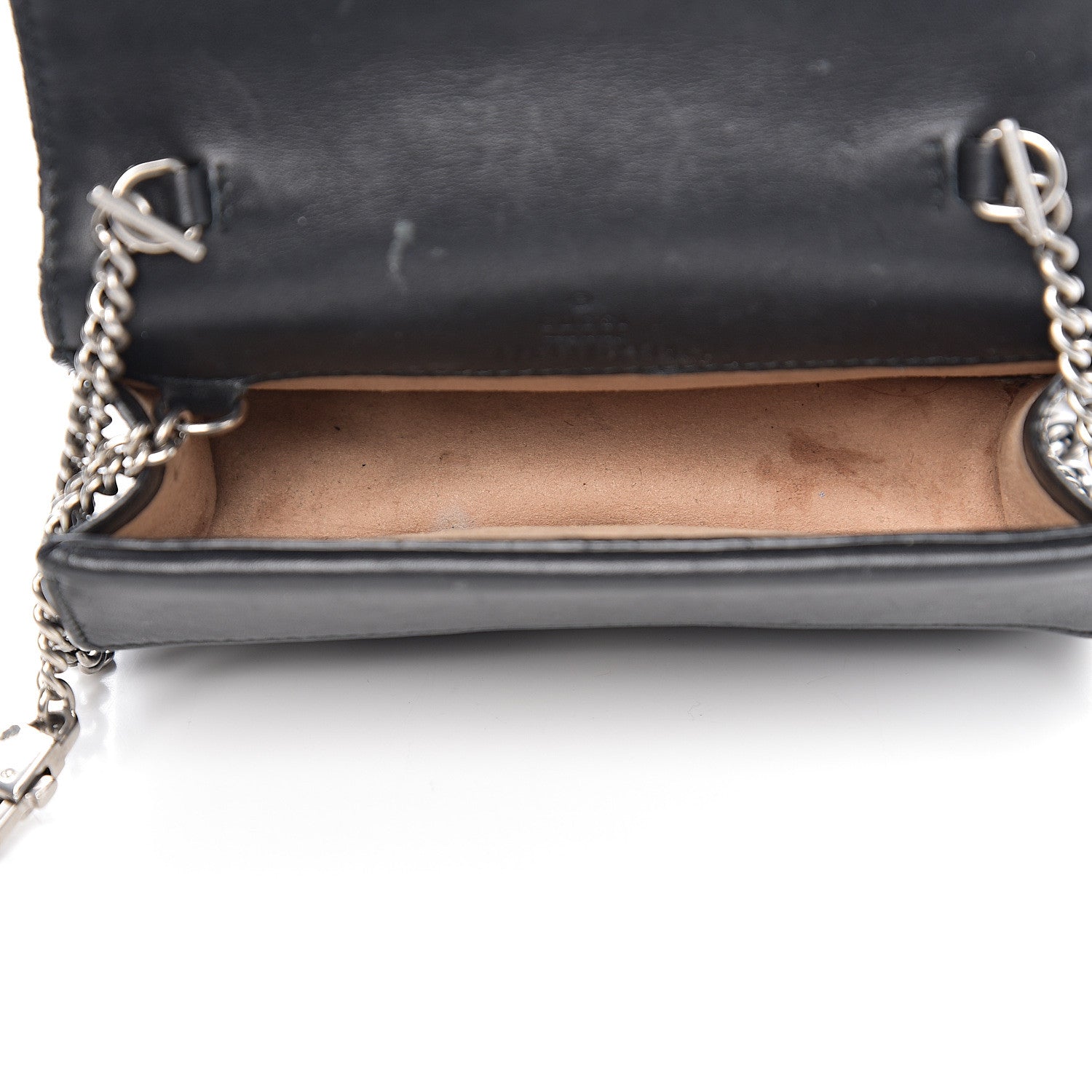 Gucci Velvet GG Monogram Super Mini Dionysus Shoulder Bag Black 4 of 12