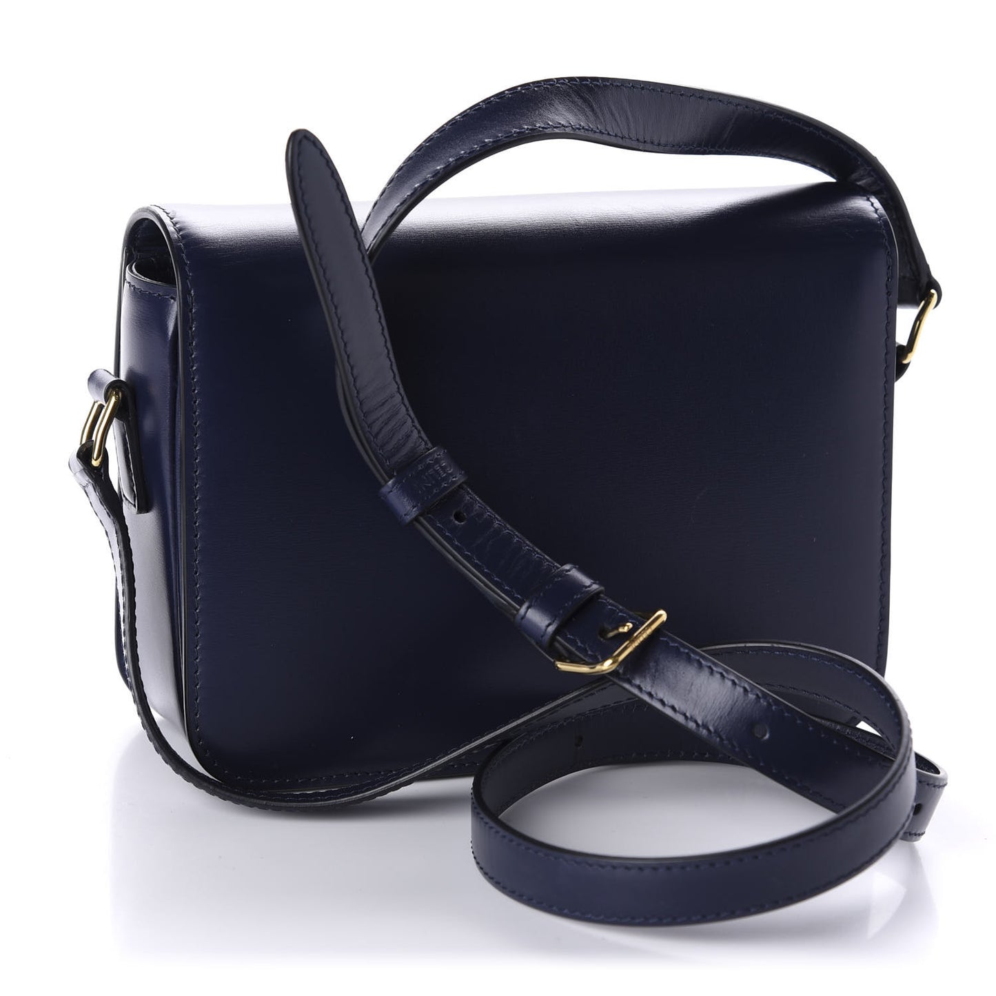 Shiny Calfskin Teen Triomphe Dark Blue