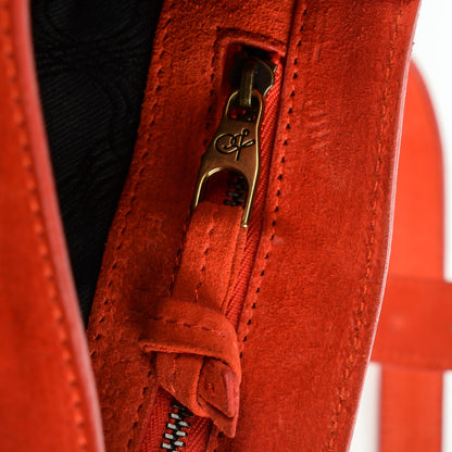 Proenza Schouler Suede PS1 Mini Pouch Messenger Bag Orange 2 of 13
