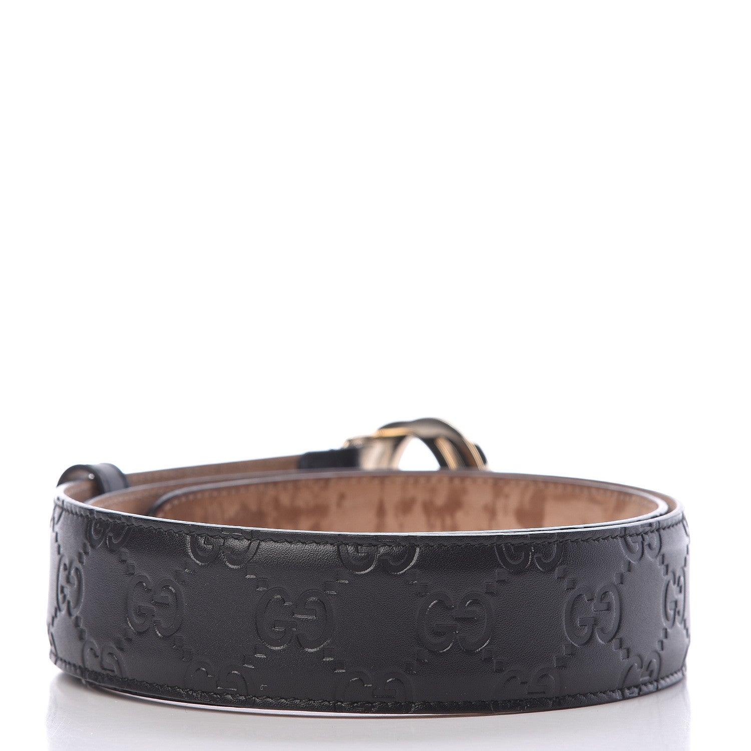 Gucci Guccissima Interlocking G 37mm Belt 80 32 Black 3 of 8