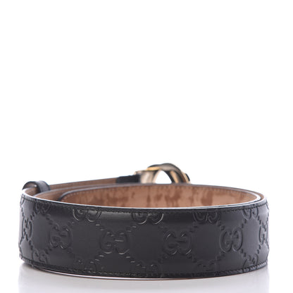 Gucci Guccissima Interlocking G 37mm Belt 80 32 Black 3 of 8