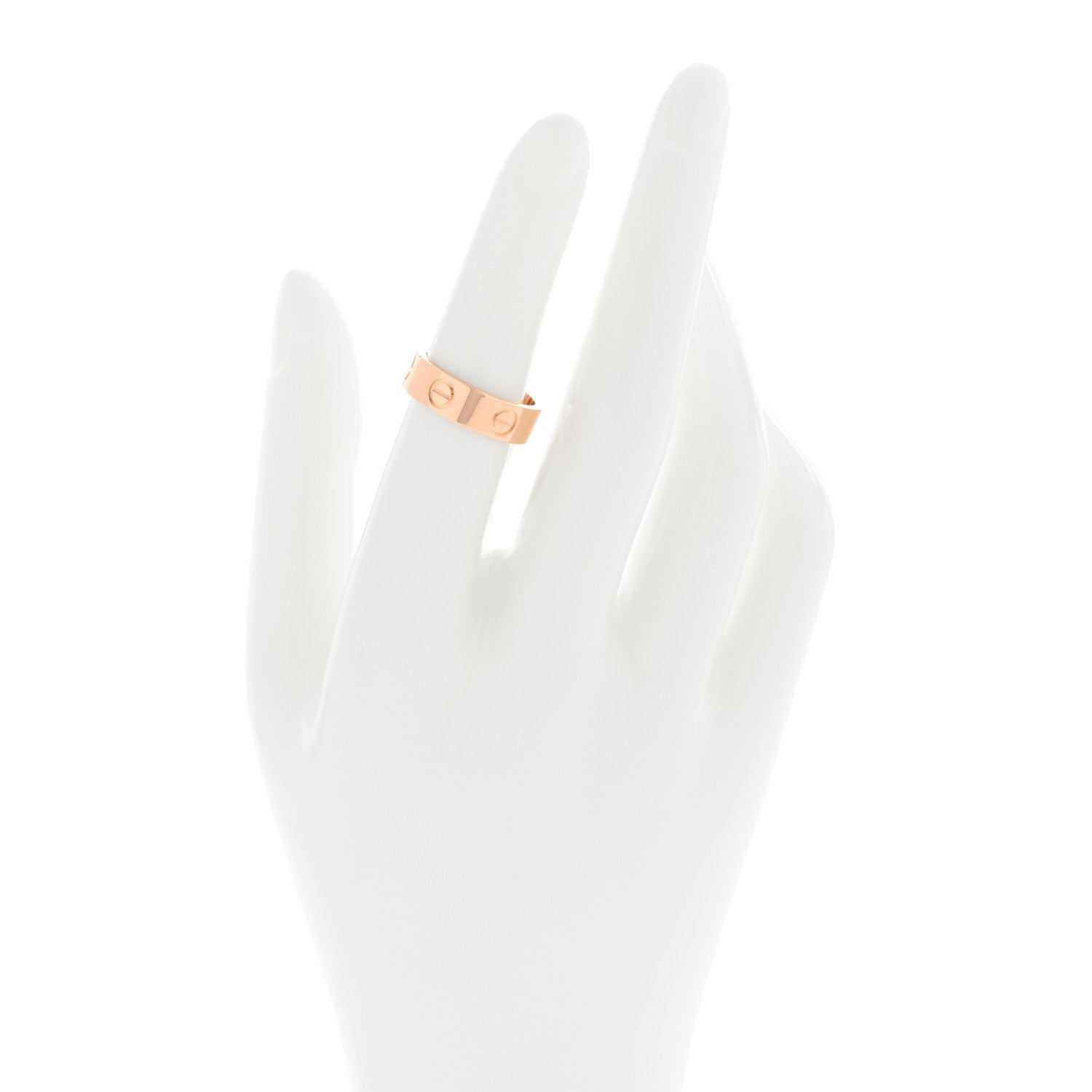 Cartier 18K Pink Gold 5.5mm LOVE Ring 51 5.75 2 of 5