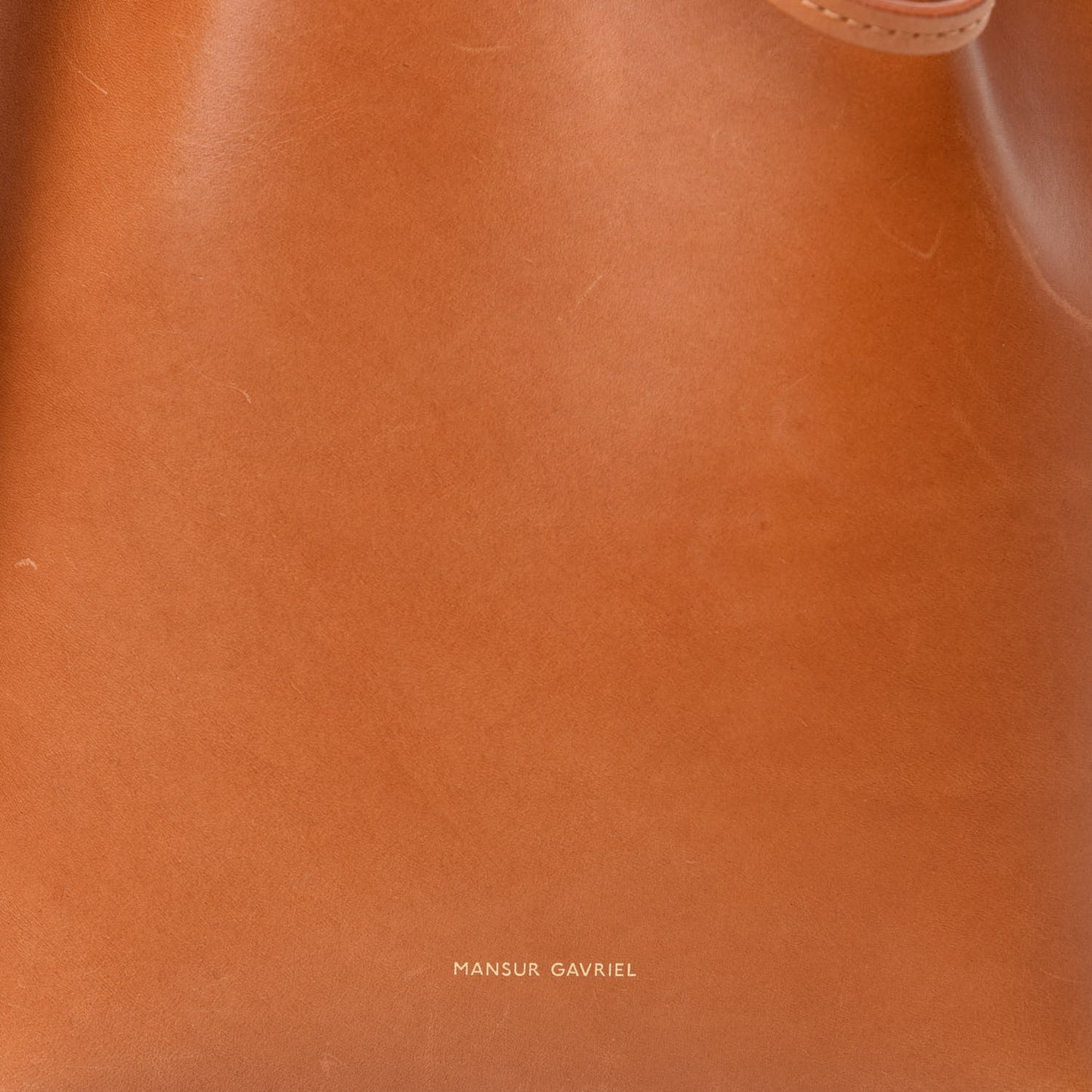 Calfskin Mini Bucket Bag Cammello Rosa