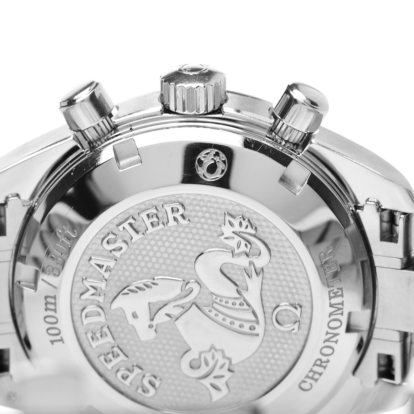 Stainless Steel 38mm Speedmaster Date Chronograph Automatic Watch Grey 324.30.38.40.06.001