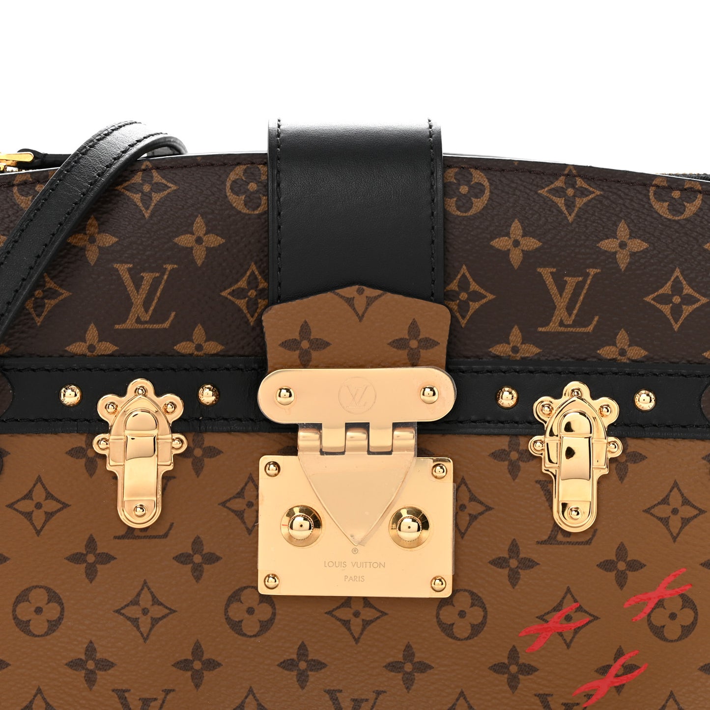 Reverse Monogram Trunk Clutch