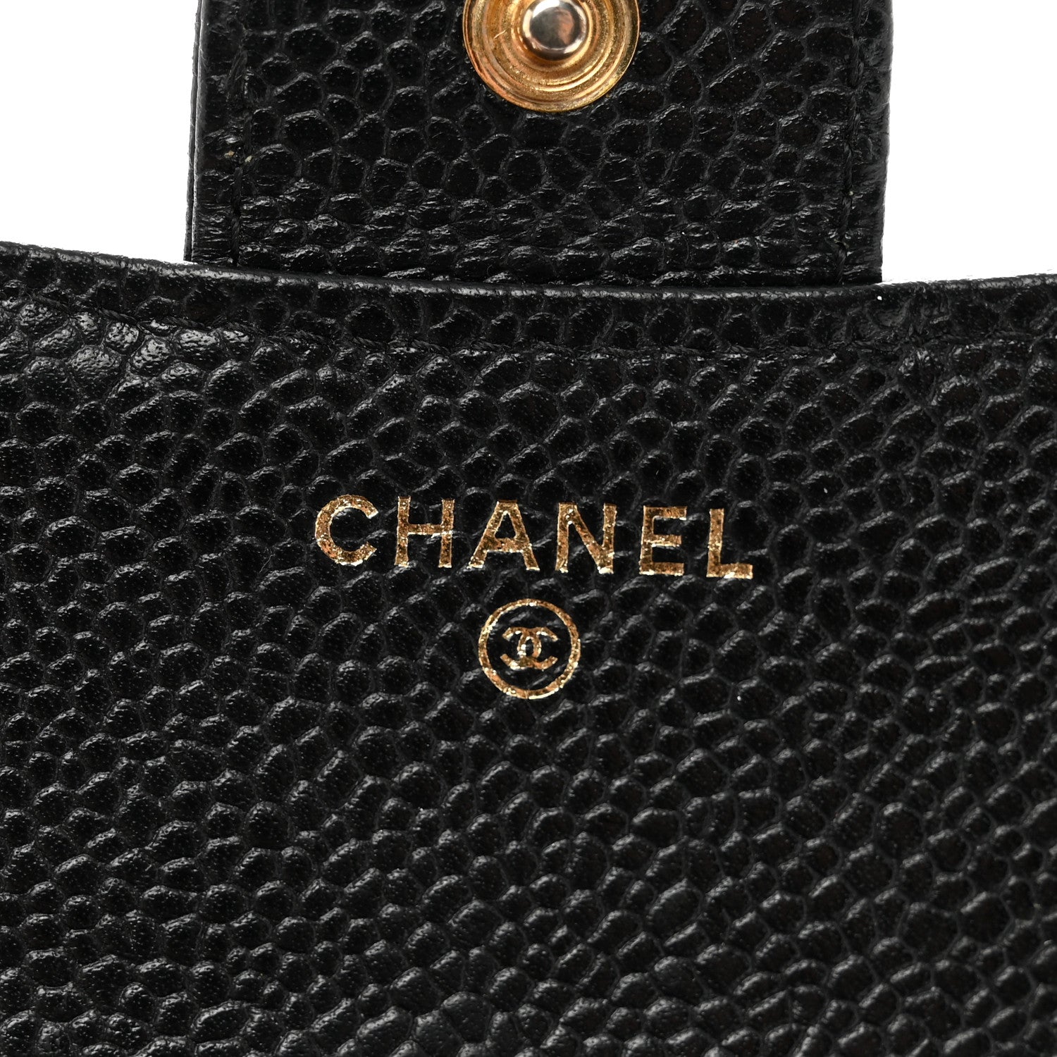 Chanel Caviar Quilted Compact Flap Wallet Black 6 of 10