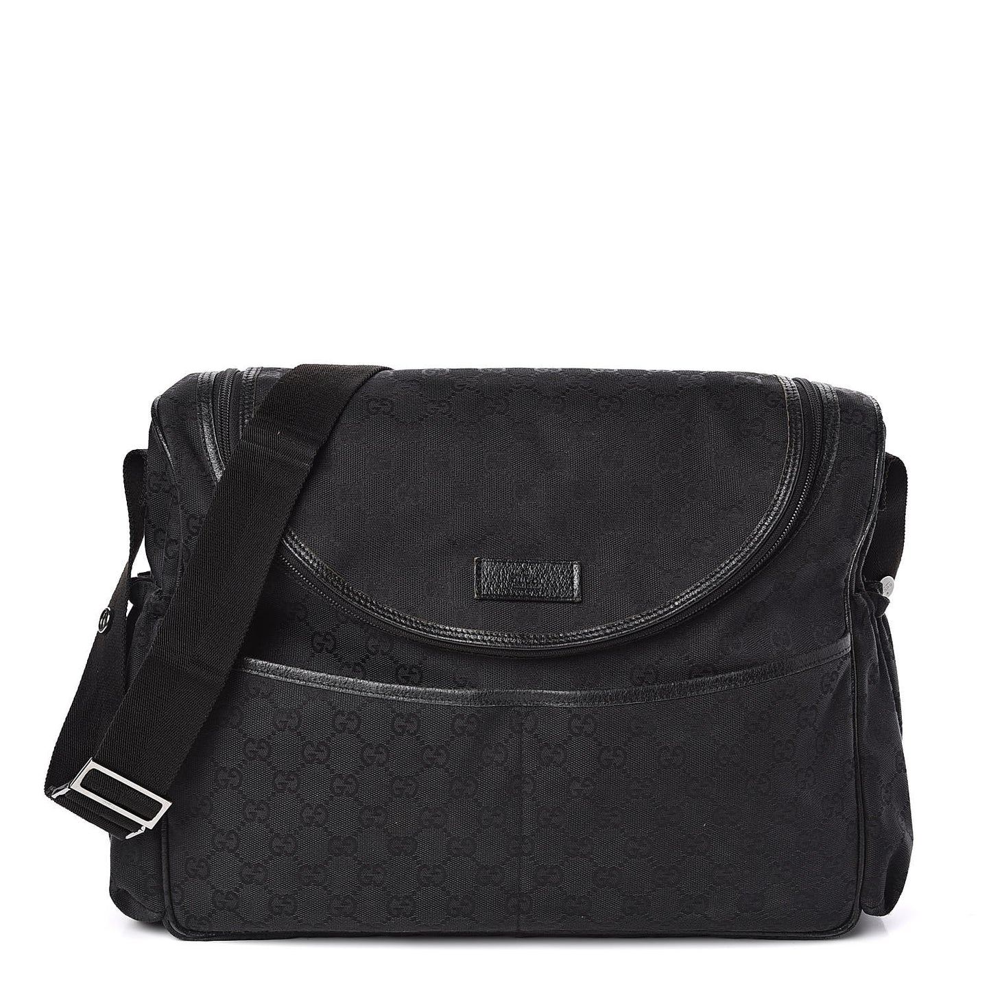 Monogram Large Diaper Bag Black