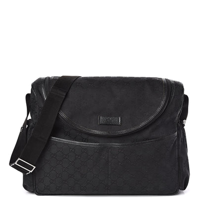 Gucci Monogram Large Diaper Bag Black 1 of 11