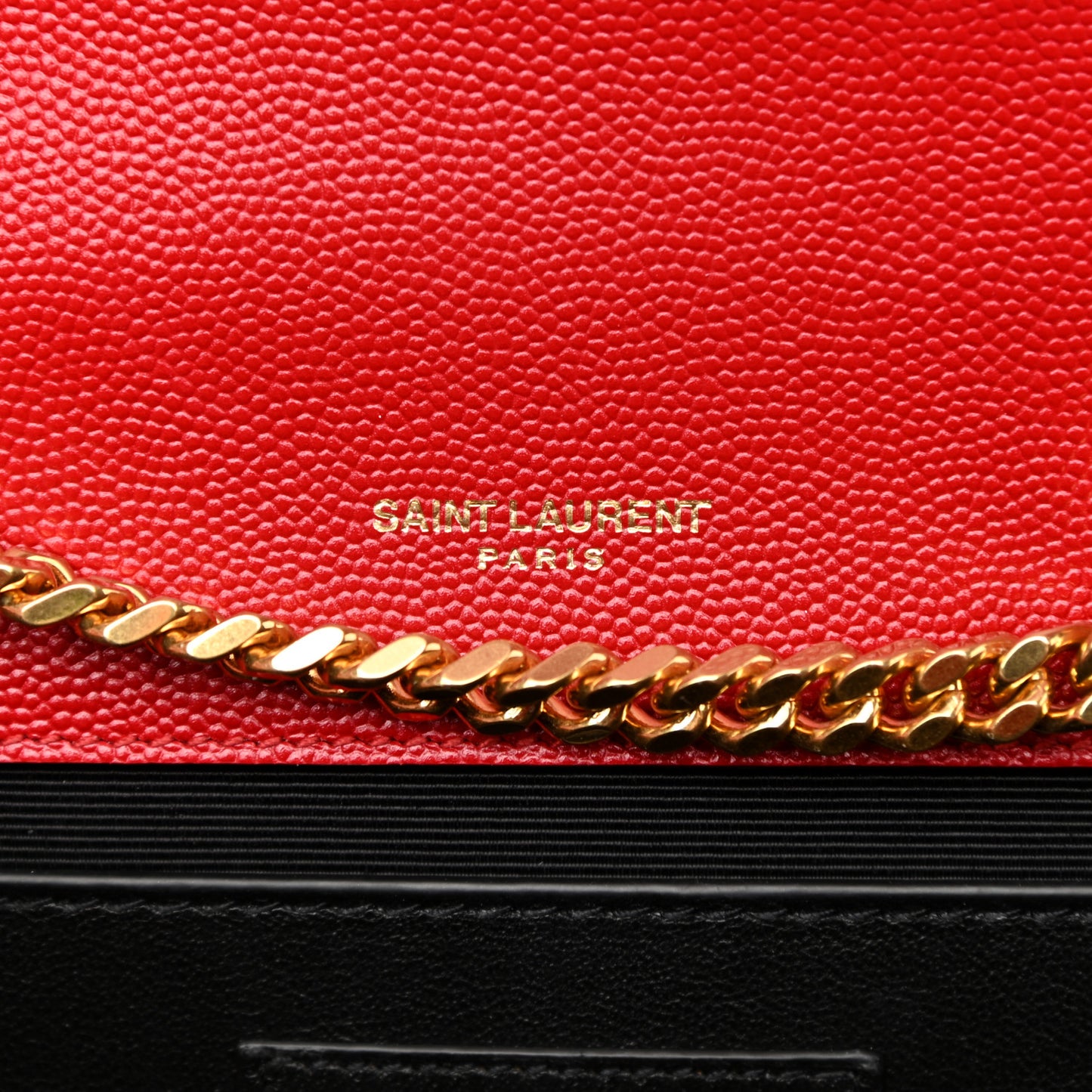 Grain De Poudre Medium Monogram Kate Satchel Red