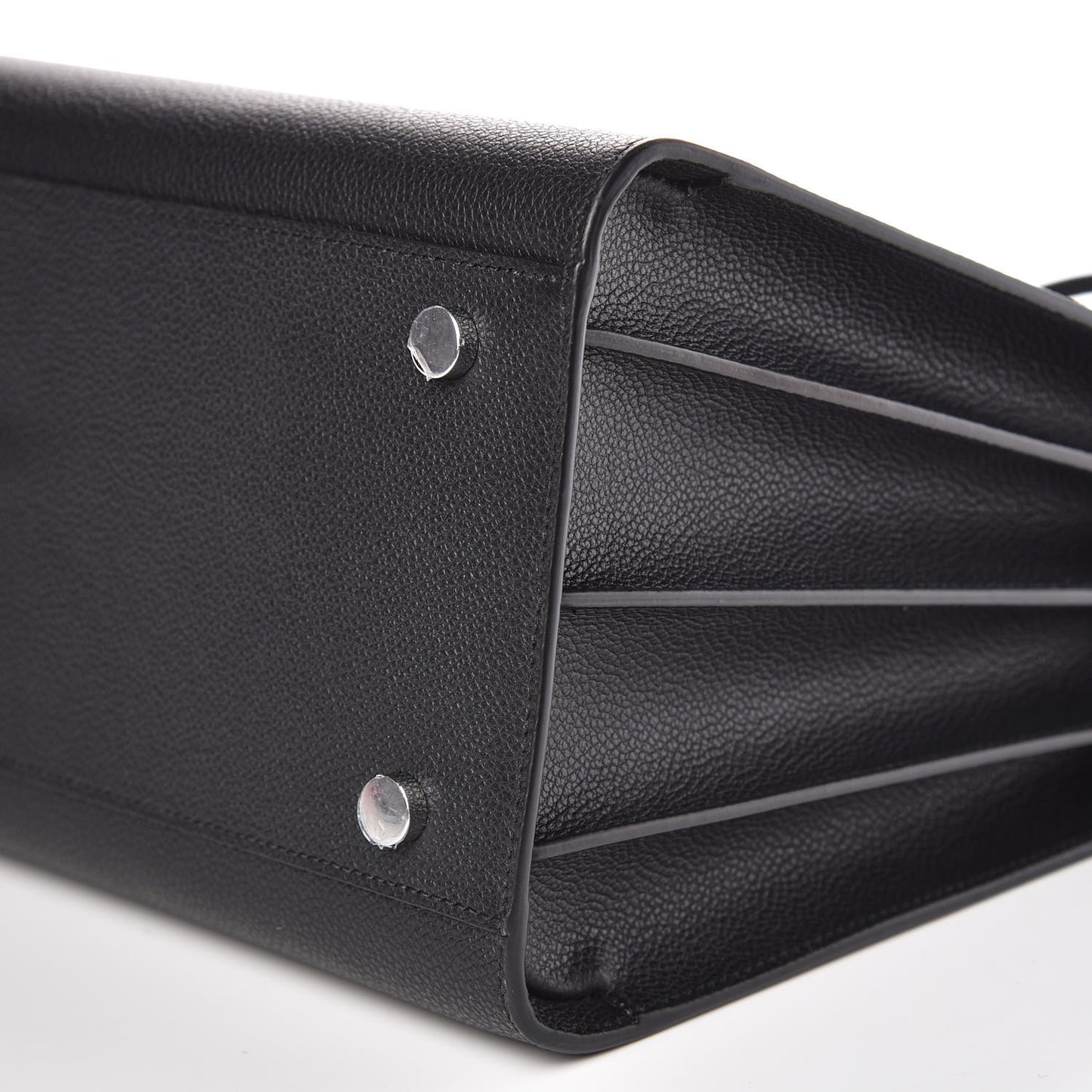 Grained Calfskin Small Sac De Jour Black