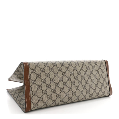 Gucci GG Supreme Monogram Medium Padlock Tote Beige Cuir 4 of 10