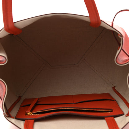 Celine Soft Grained Calfskin Small Belt Cabas Fox Red 4 of 18