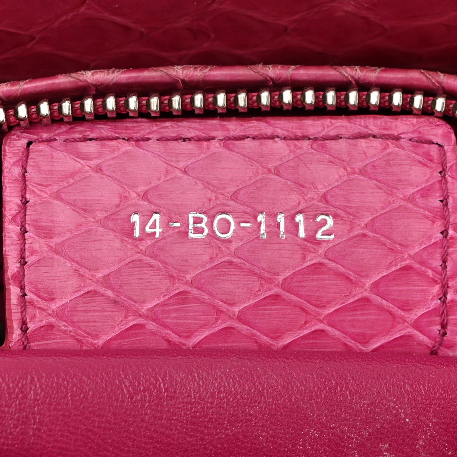 Christian Dior Snakeskin Medium Lady Dior Pink 7 of 11