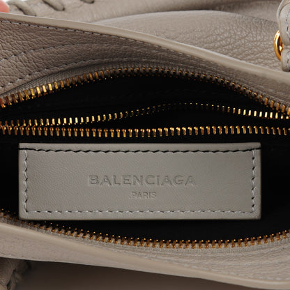 Balenciaga Chevre Gold Metallic Edge Hardware Mini City Gris Clair Gris Perle 10 of 12