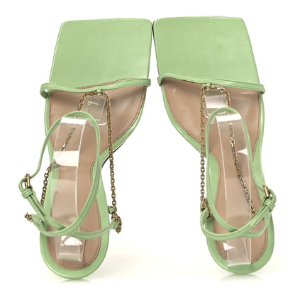 Bottega Veneta Lambskin Stretch Chain Strap 90mm Sandals 40.5 Pistachio 2 of 14