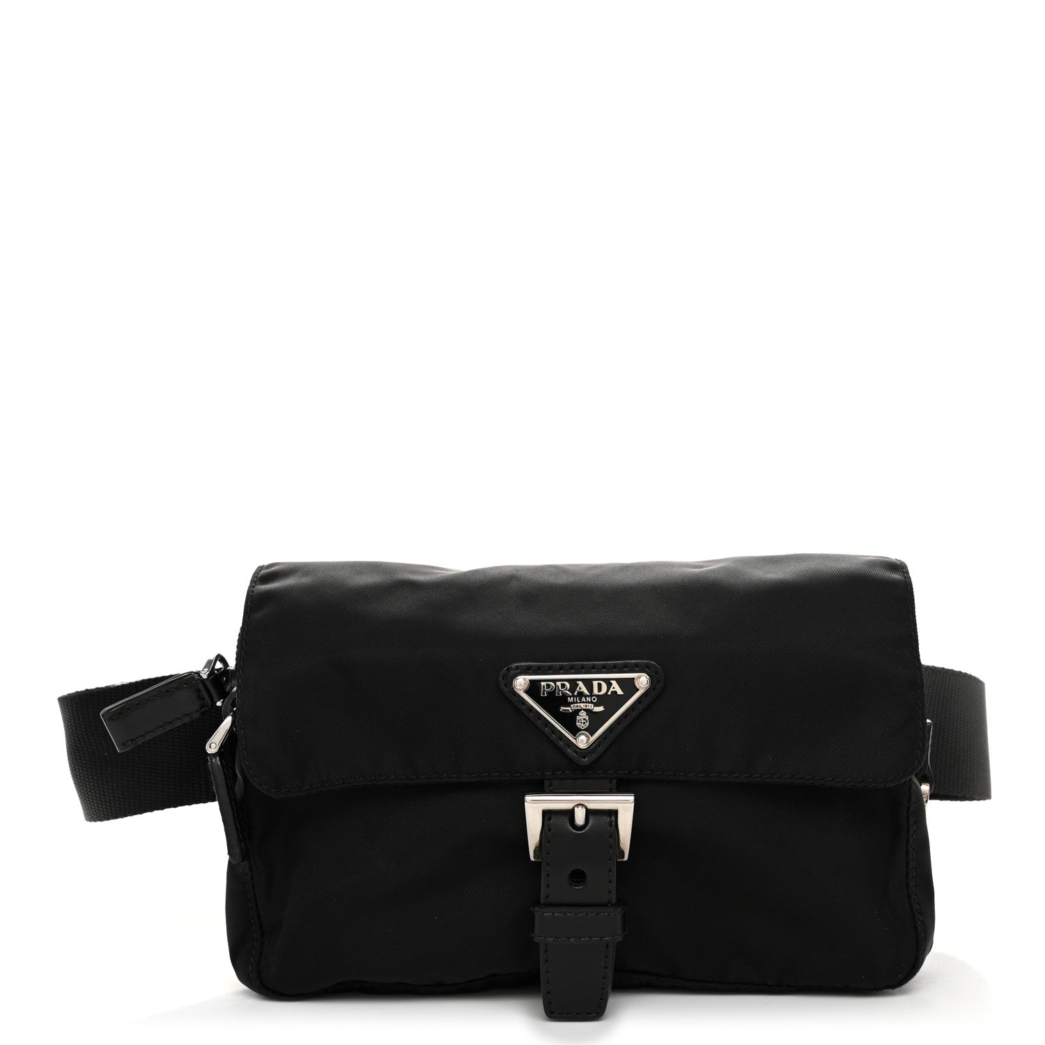 Prada Tessuto Nylon Belt Bag Black 1 of 10