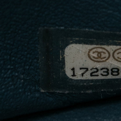 Chanel Lambskin Quilted Maxi Double Flap Blue 8 of 9