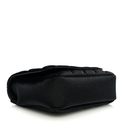 Versace Velvet Quilted Icon Crossbody Bag Black 4 of 8