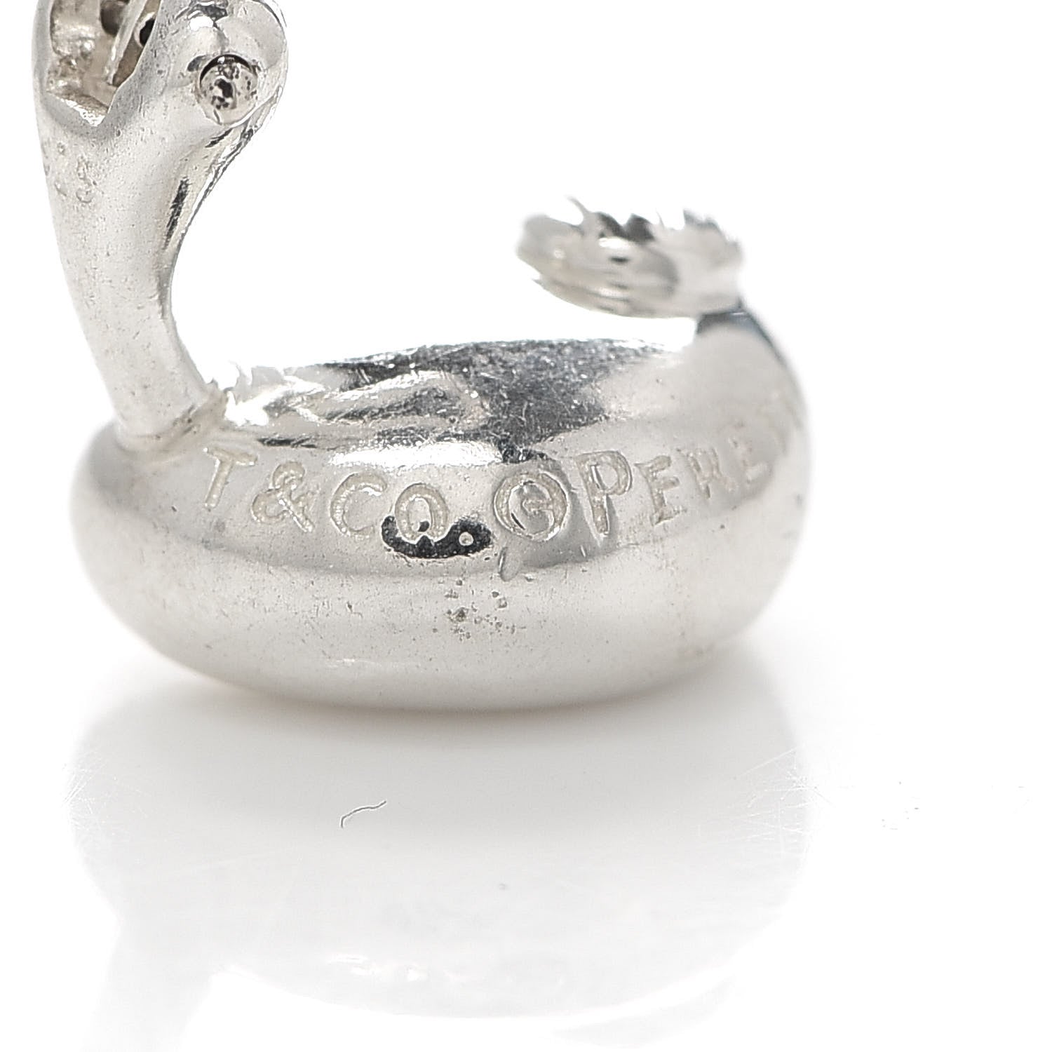 Tiffany Sterling Silver Elsa Peretti Nugget Clip-On Earrings 4 of 4