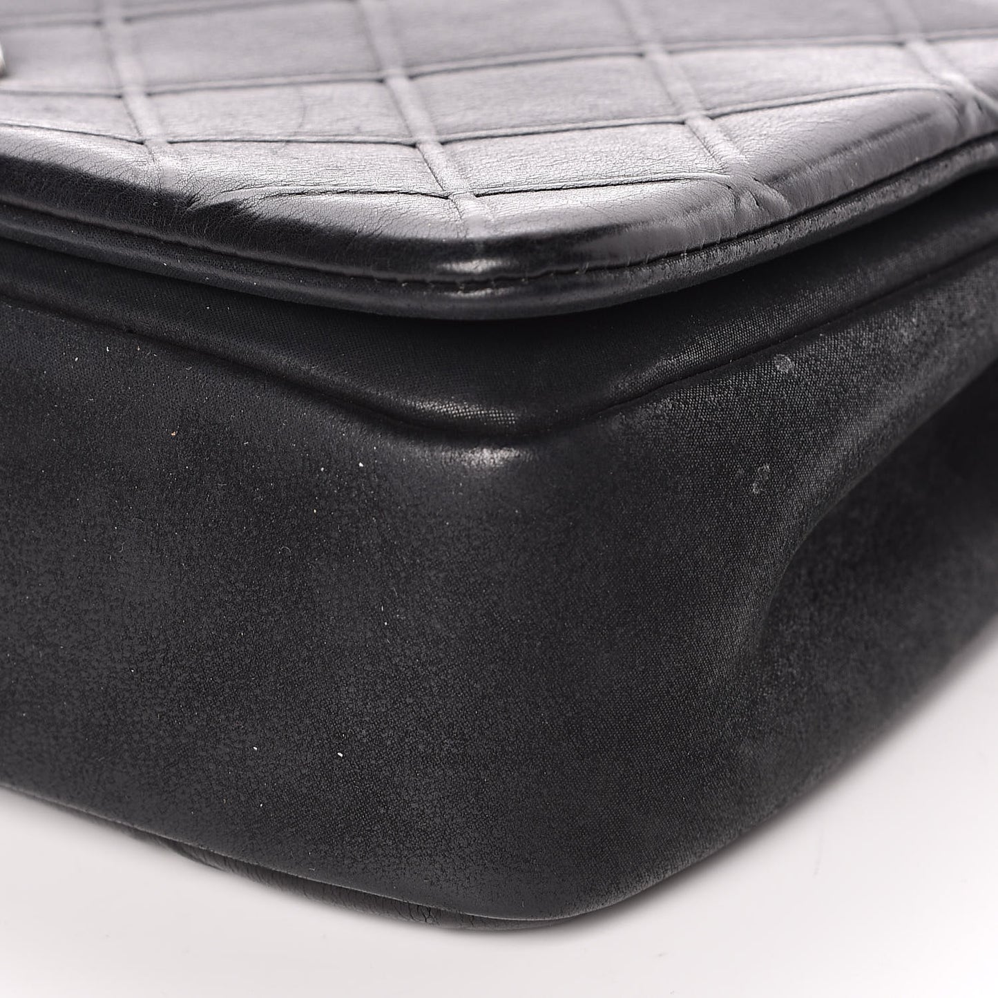 Calfskin Diamond Embossed New Chic Flap Black