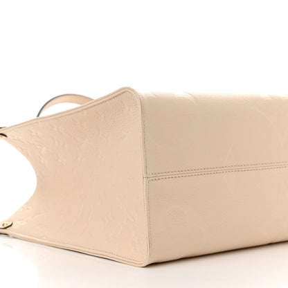 Louis Vuitton Empreinte Monogram Giant Onthego MM Creme 8 of 9