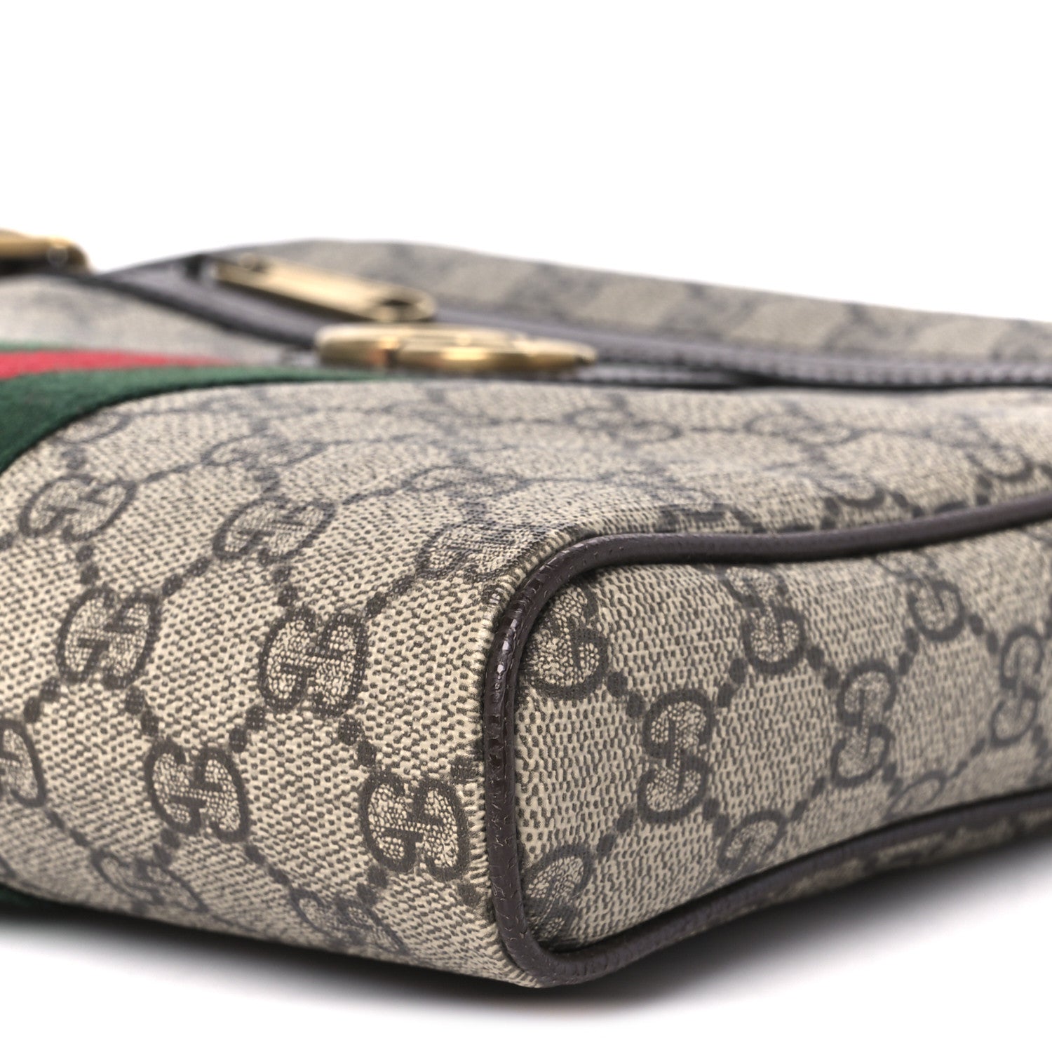 Gucci GG Supreme Monogram Web Small Ophidia Messenger Bag Brown 10 of 10