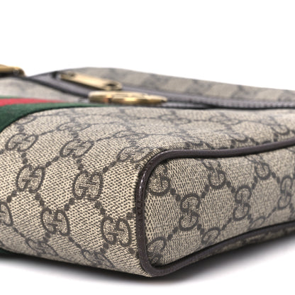 Gucci GG Supreme Monogram Web Small Ophidia Messenger Bag Brown 10 of 10