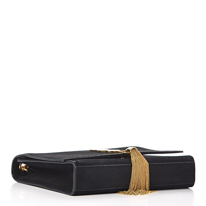 Saint Laurent Suede Medium Monogram Kate Tassel Shoulder Bag Black 5 of 15