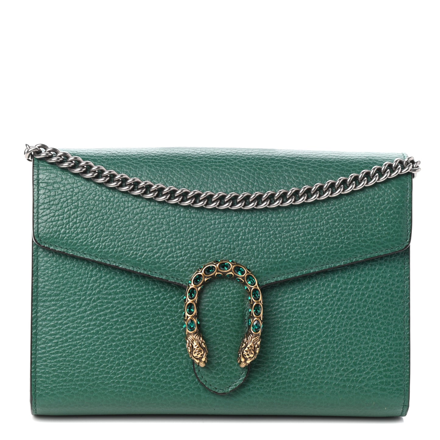 Calfskin Mini Dionysus Chain Wallet Emerald