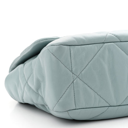 Chanel Lambskin Quilted Large Chanel 19 Flap Light Blue 9 of 10