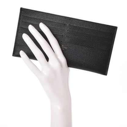 Louis Vuitton Calfskin Felicie Chain Wallet Card Holder Insert Black 2 of 6