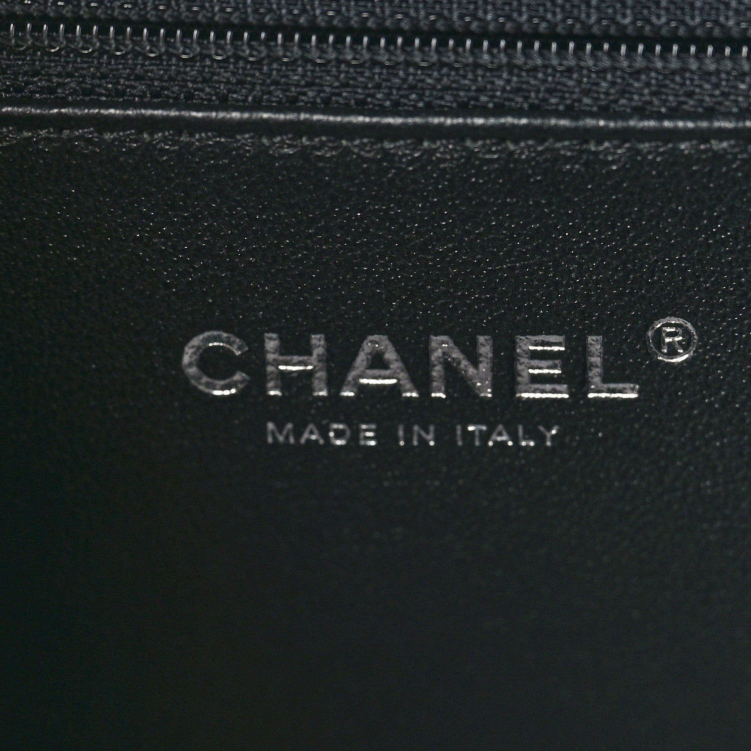 Chanel Metallic Caviar Quilted Medium CC Filigree Vanity Case Dark Silver 7 of 11