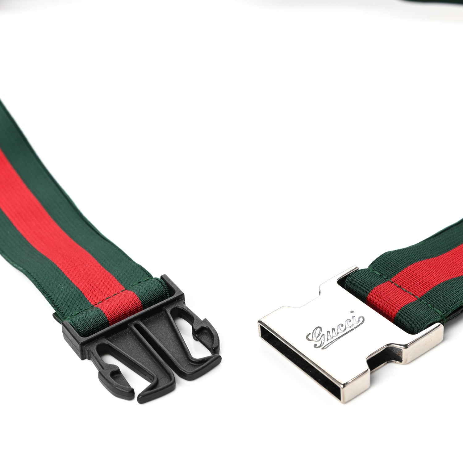Gucci Nylon Web Belt 90 36 Green Red 4 of 4