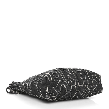 Chanel Denim Patchwork Quilted Chanel 22 Black 5 of 11