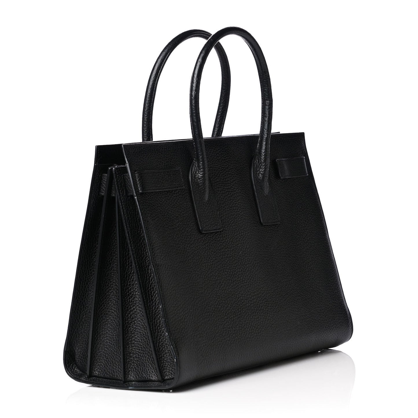 Grained Calfskin Large Sac De Jour Carryall Black
