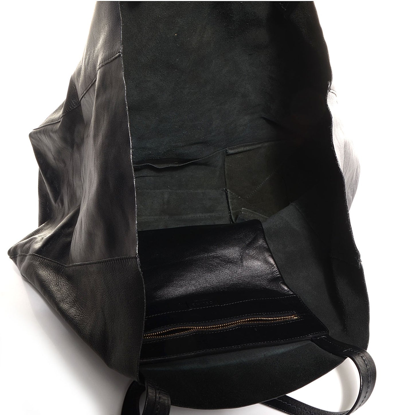 Lambskin Horizontal Cabas Black