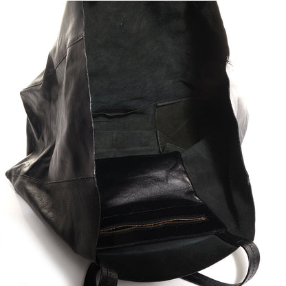 Celine Lambskin Horizontal Cabas Black 6 of 10