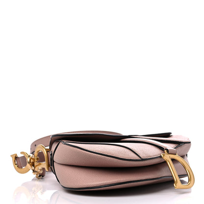 Christian Dior Grained Calfskin Saddle Bag With Strap Blush 4 of 9