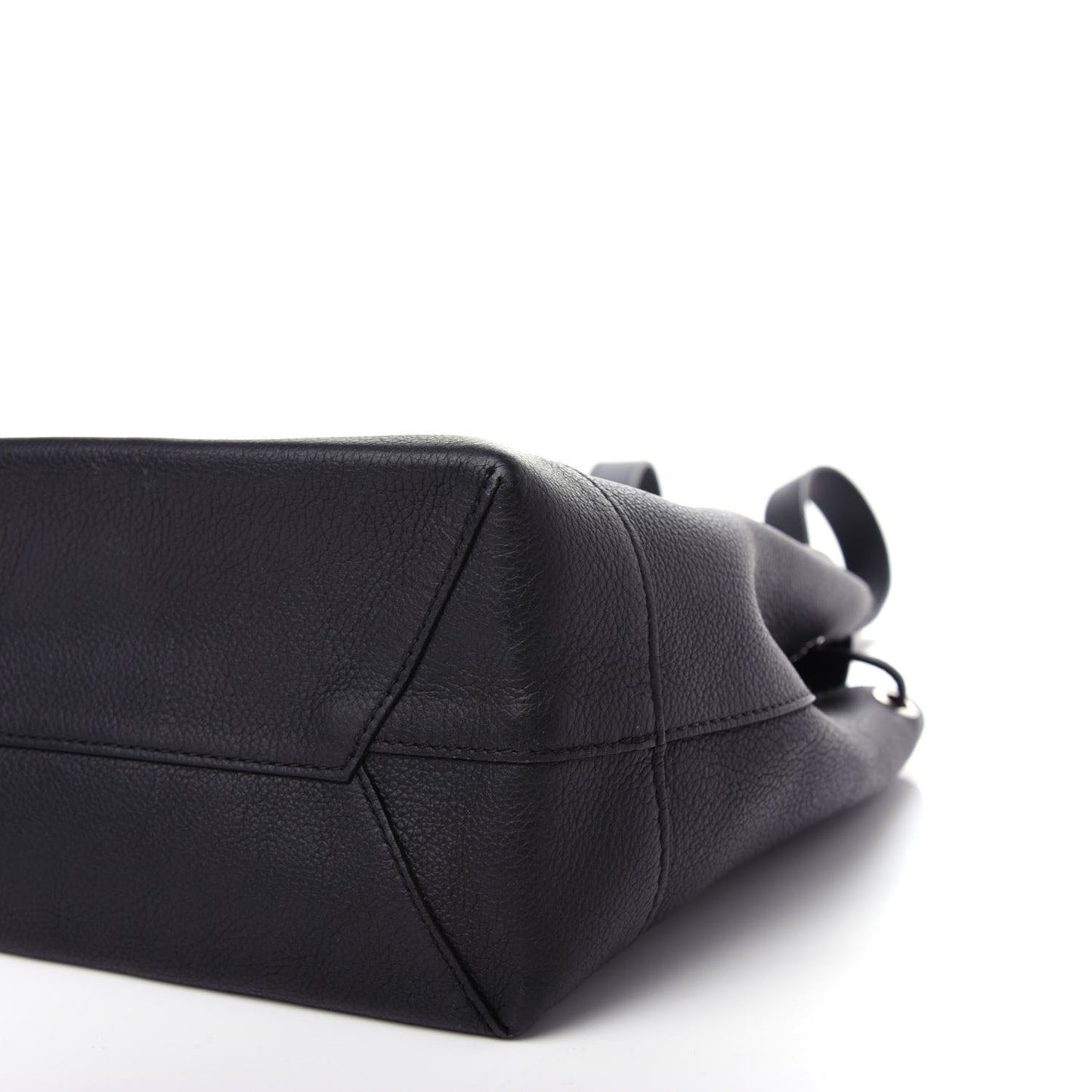 Calfskin Lockme Backpack Black