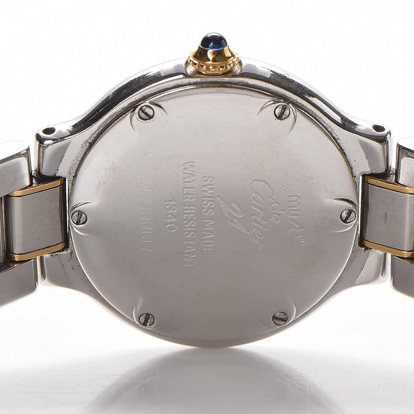 Stainless Steel 18K Yellow Gold 28mm Must De 21 Quartz Watch