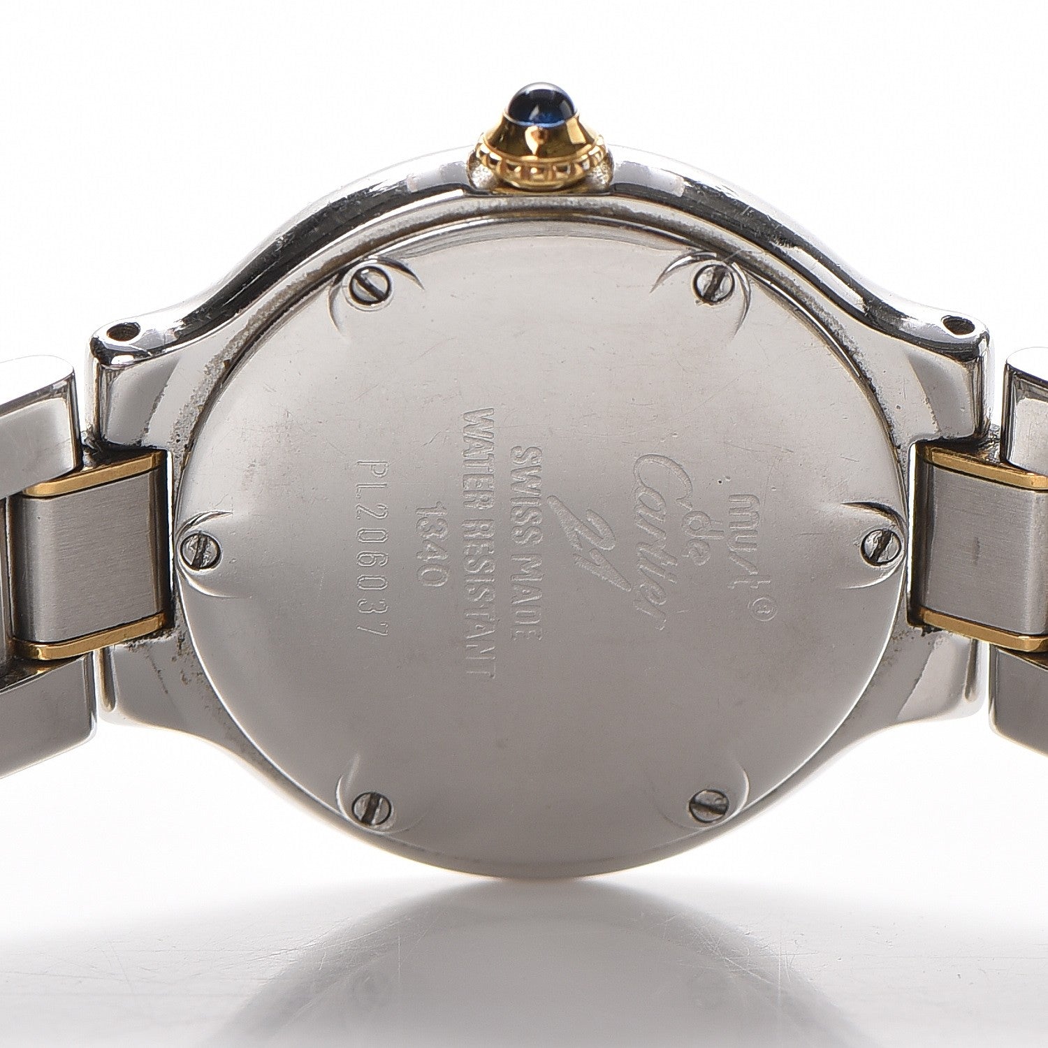 Cartier Stainless Steel 18K Yellow Gold 28mm Must De 21 Quartz Watch 7 of 7