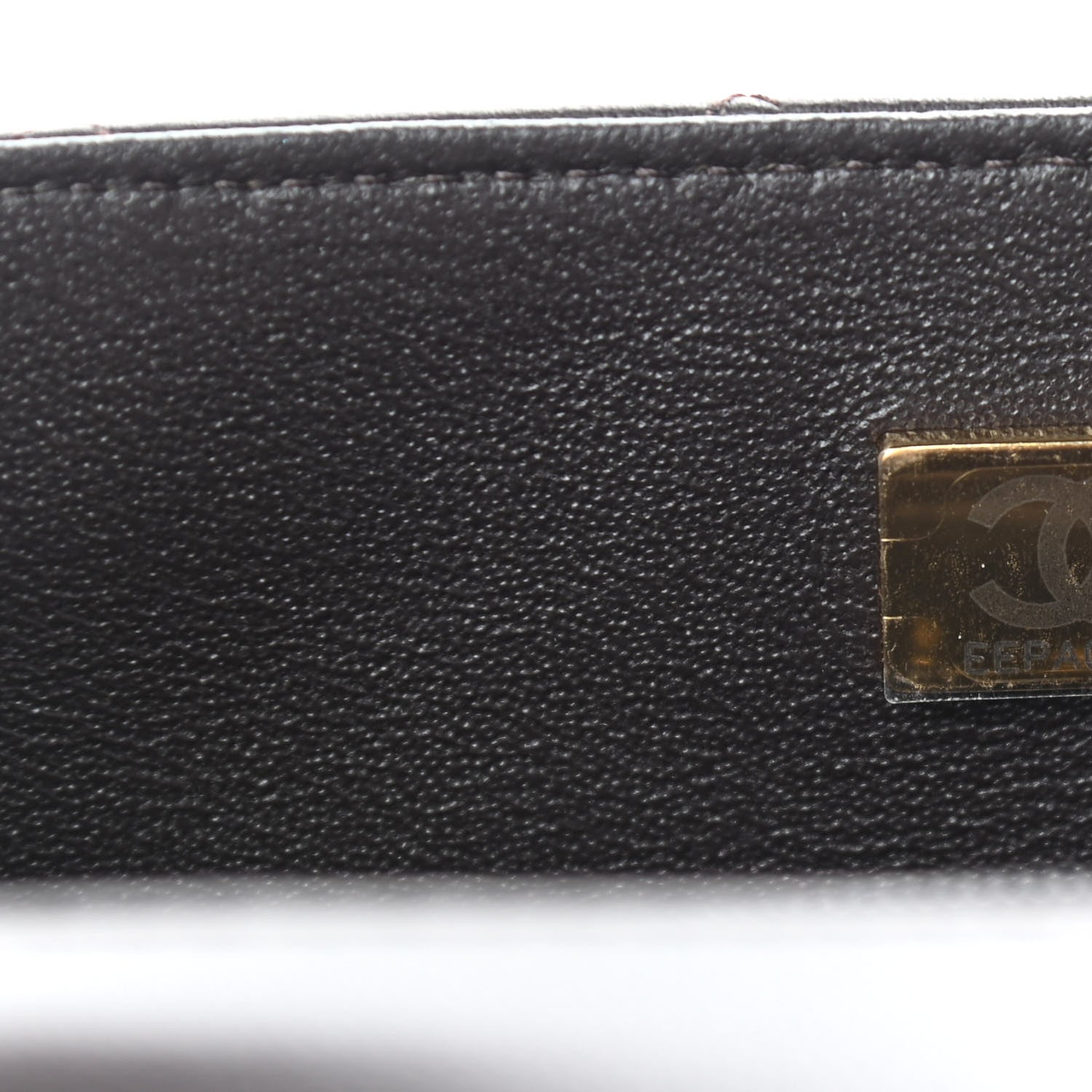 Chanel Lambskin Quilted Mini Rectangular Flap Dark Brown 7 of 11