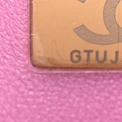 Chanel Mirror Calfskin Metallic Calfskin Quilted Hollywood Boulevard Mini Flap With Coin Purse Light Purple 8 of 11
