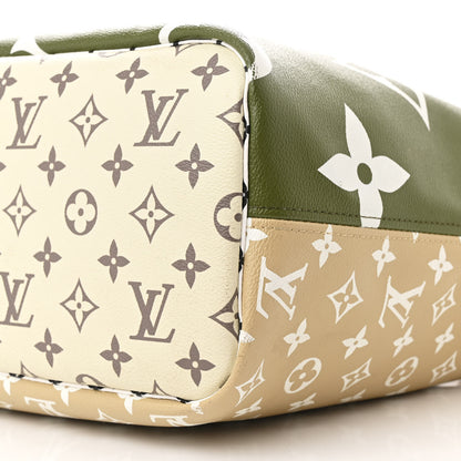 Louis Vuitton Monogram Giant Neverfull MM Kaki 9 of 9